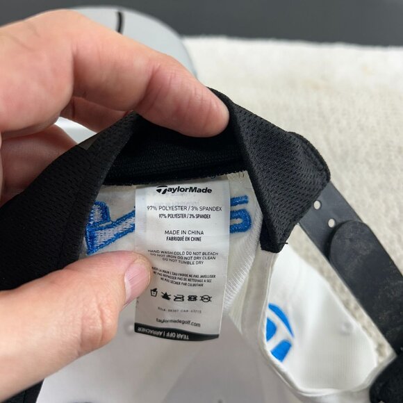 Taylor Made Sim2 Snapback Golf Hat OSFA Driver Launch Golfing Patch Cap White - Picture 8 of 8